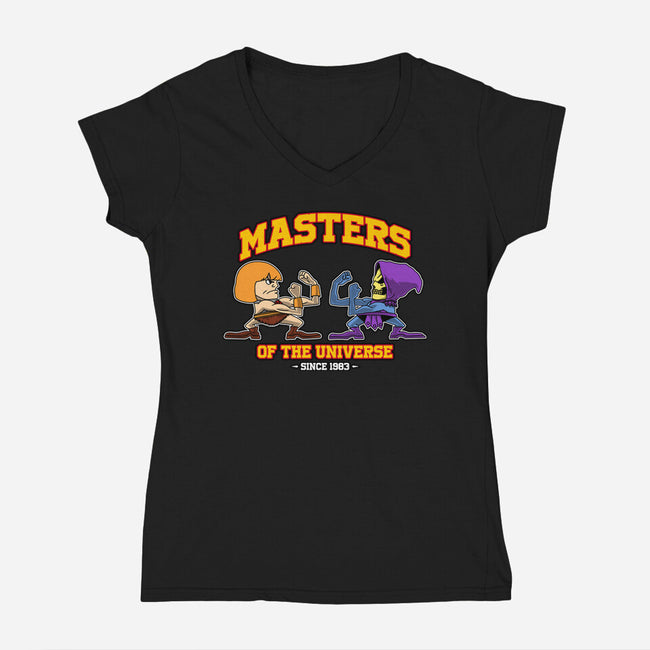 Eternia Fighting-Womens-V-Neck-Tee-joerawks