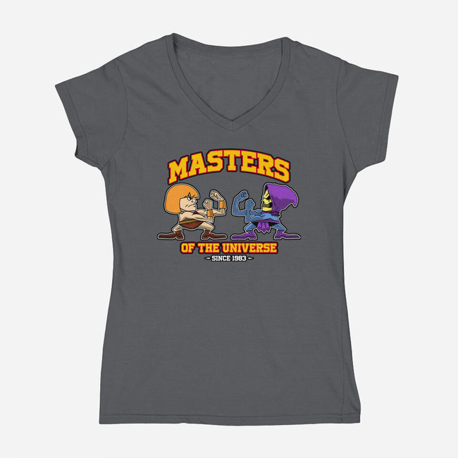 Eternia Fighting-Womens-V-Neck-Tee-joerawks