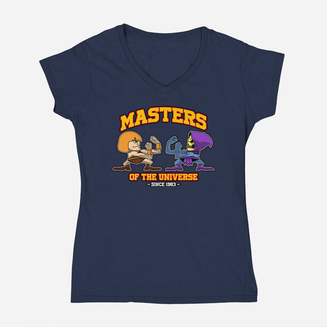 Eternia Fighting-Womens-V-Neck-Tee-joerawks