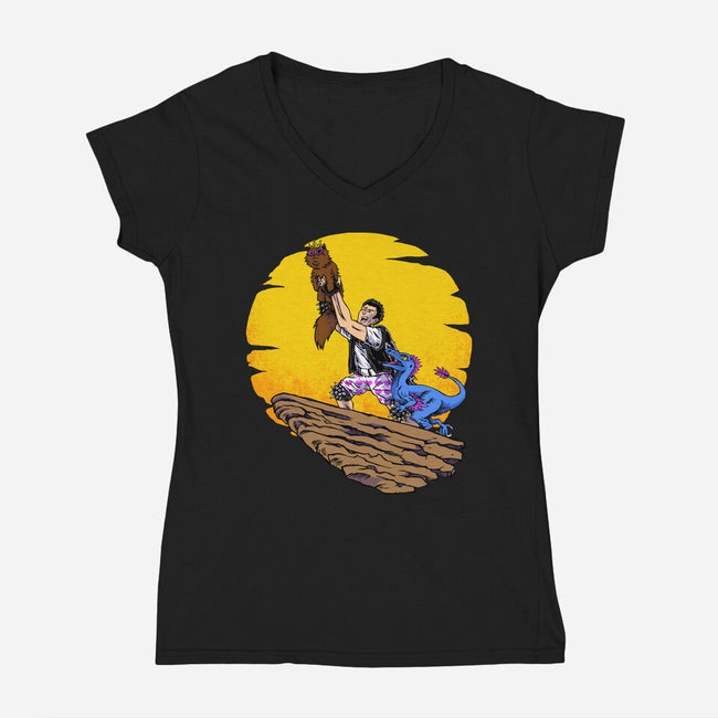 The Ner Princess-Womens-V-Neck-Tee-joerawks
