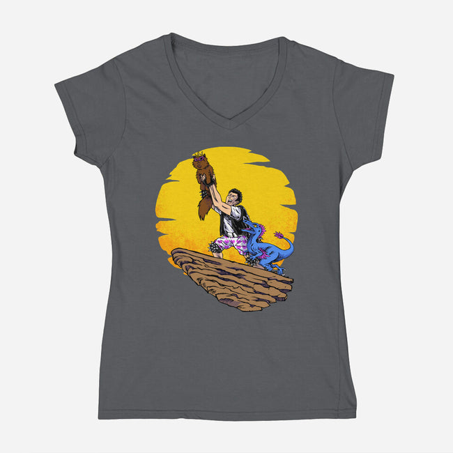 The Ner Princess-Womens-V-Neck-Tee-joerawks