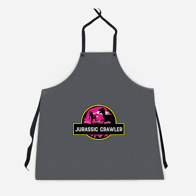 Jurassic Crawler-Unisex-Kitchen-Apron-rocketman_art