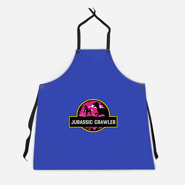 Jurassic Crawler-Unisex-Kitchen-Apron-rocketman_art