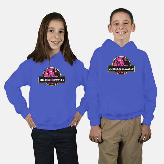 Jurassic Crawler-Youth-Pullover-Sweatshirt-rocketman_art