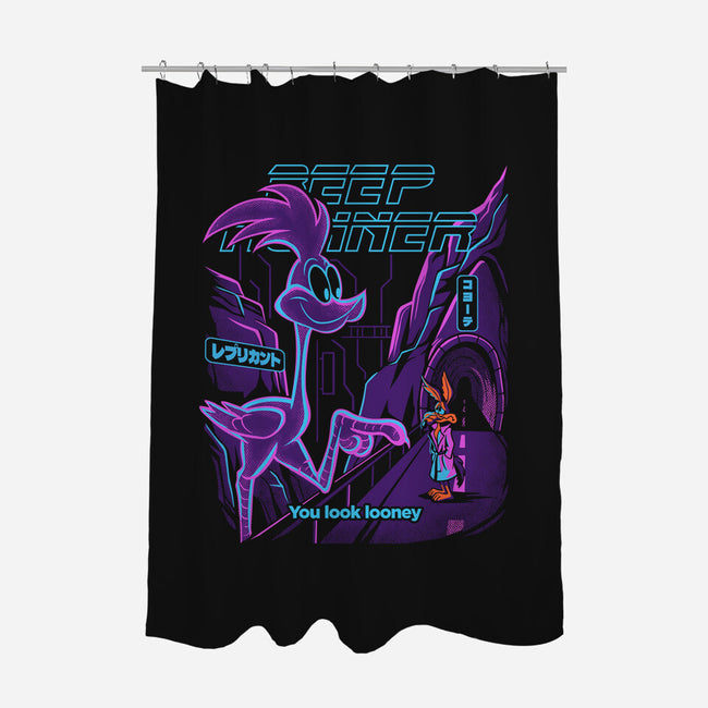 Beep Runner-None-Polyester-Shower Curtain-estudiofitas