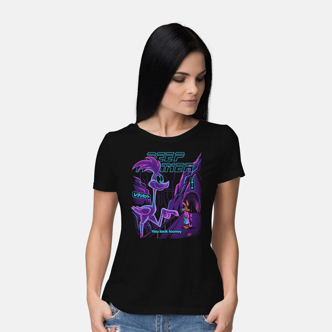 Beep Runner-Womens-Basic-Tee-estudiofitas