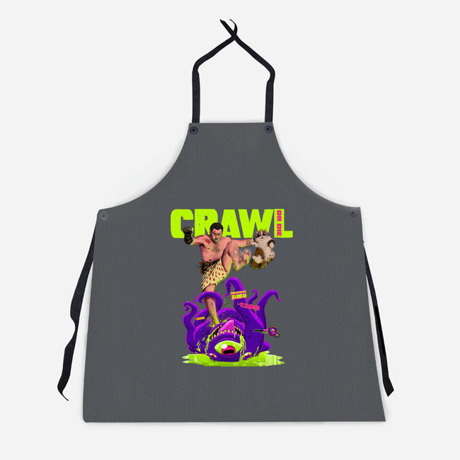 Crawl Or Die-Unisex-Kitchen-Apron-Hafaell