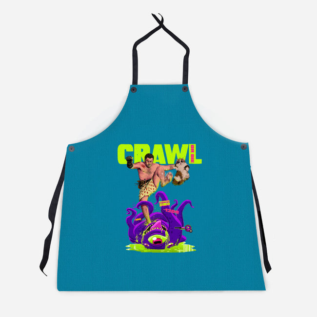 Crawl Or Die-Unisex-Kitchen-Apron-Hafaell