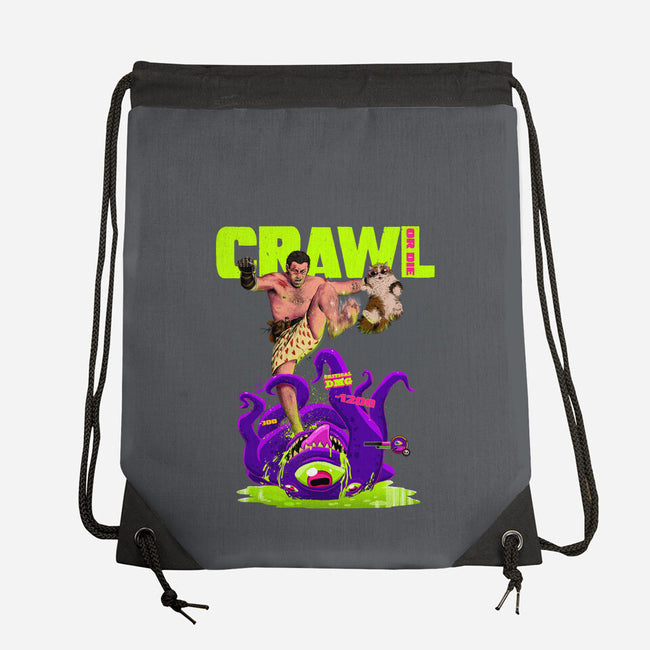 Crawl Or Die-None-Drawstring-Bag-Hafaell