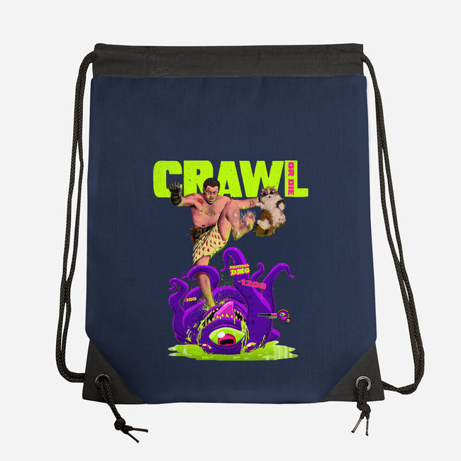 Crawl Or Die-None-Drawstring-Bag-Hafaell