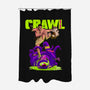 Crawl Or Die-None-Polyester-Shower Curtain-Hafaell