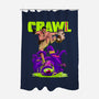 Crawl Or Die-None-Polyester-Shower Curtain-Hafaell