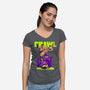 Crawl Or Die-Womens-V-Neck-Tee-Hafaell