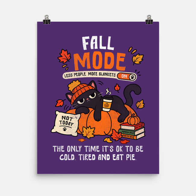 Fall Mode Activated-None-Matte-Poster-benyamine12