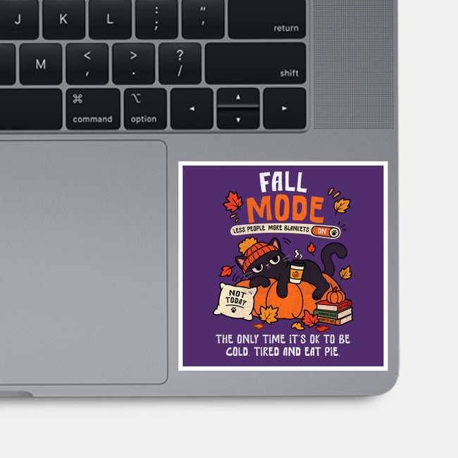 Fall Mode Activated-None-Glossy-Sticker-benyamine12