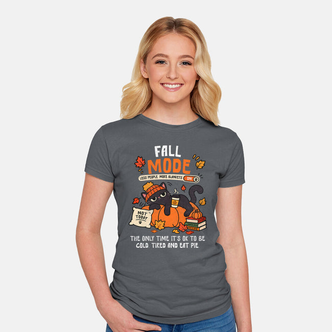 Fall Mode Activated-Womens-Fitted-Tee-benyamine12