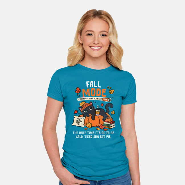 Fall Mode Activated-Womens-Fitted-Tee-benyamine12