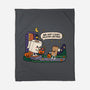 Bare Bones Halloween-None-Fleece-Blanket-benyamine12
