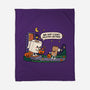 Bare Bones Halloween-None-Fleece-Blanket-benyamine12