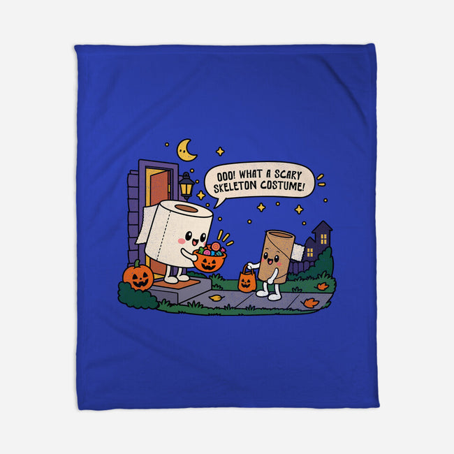 Bare Bones Halloween-None-Fleece-Blanket-benyamine12