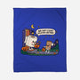 Bare Bones Halloween-None-Fleece-Blanket-benyamine12