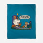 Bare Bones Halloween-None-Fleece-Blanket-benyamine12