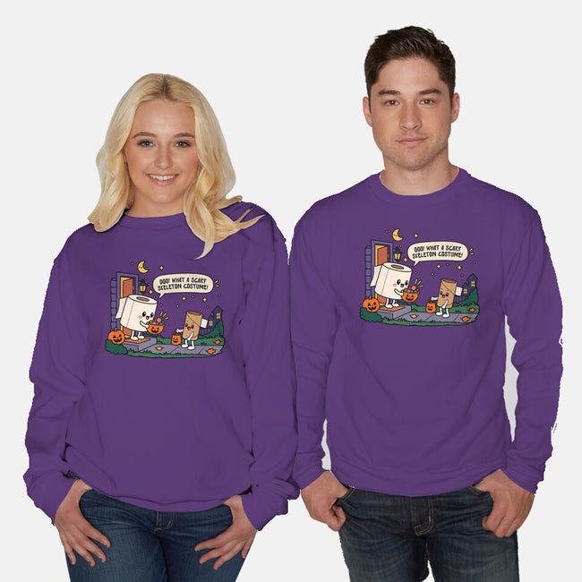 Bare Bones Halloween-Unisex-Crew Neck-Sweatshirt-benyamine12