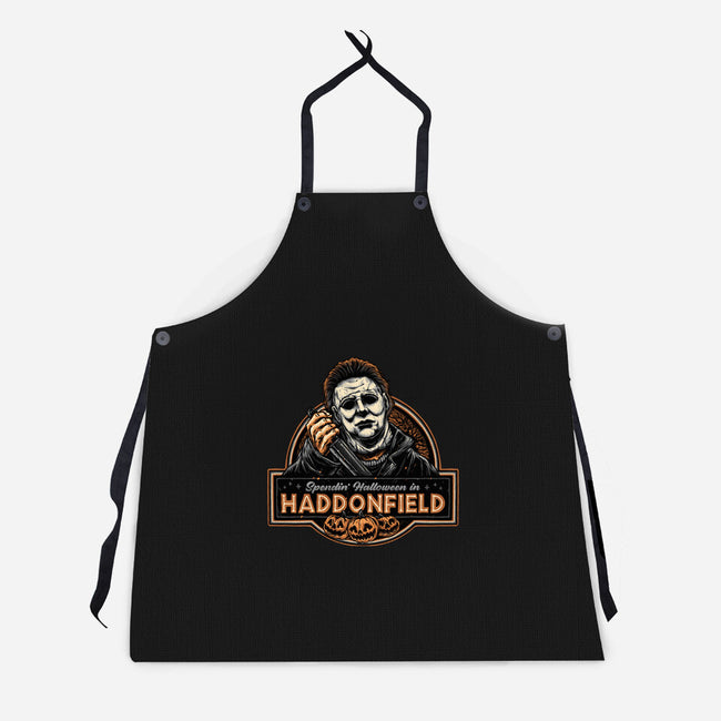 Halloween In Haddonfield-Unisex-Kitchen-Apron-glitchygorilla