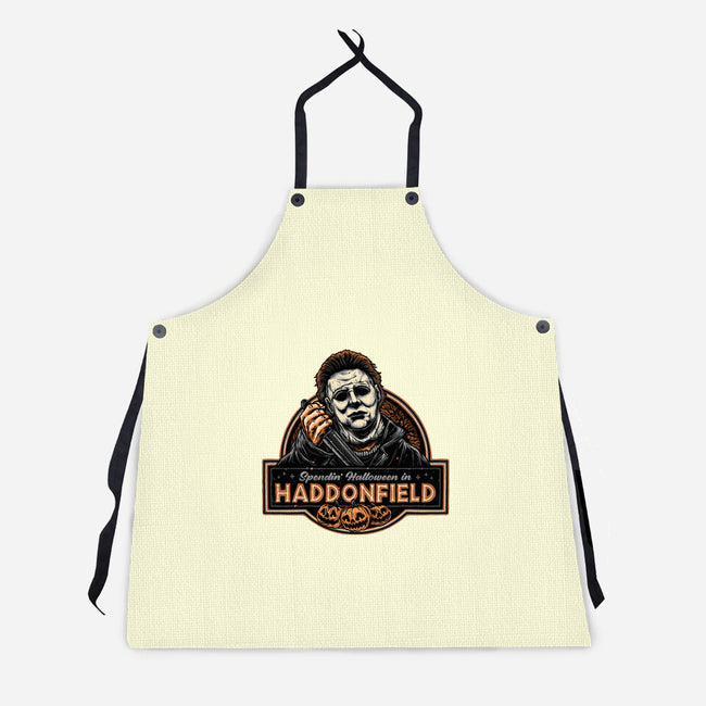 Halloween In Haddonfield-Unisex-Kitchen-Apron-glitchygorilla