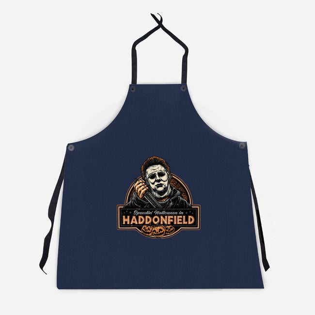 Halloween In Haddonfield-Unisex-Kitchen-Apron-glitchygorilla