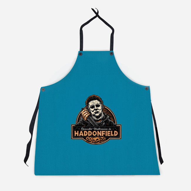 Halloween In Haddonfield-Unisex-Kitchen-Apron-glitchygorilla