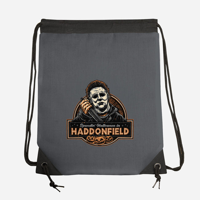 Halloween In Haddonfield-None-Drawstring-Bag-glitchygorilla