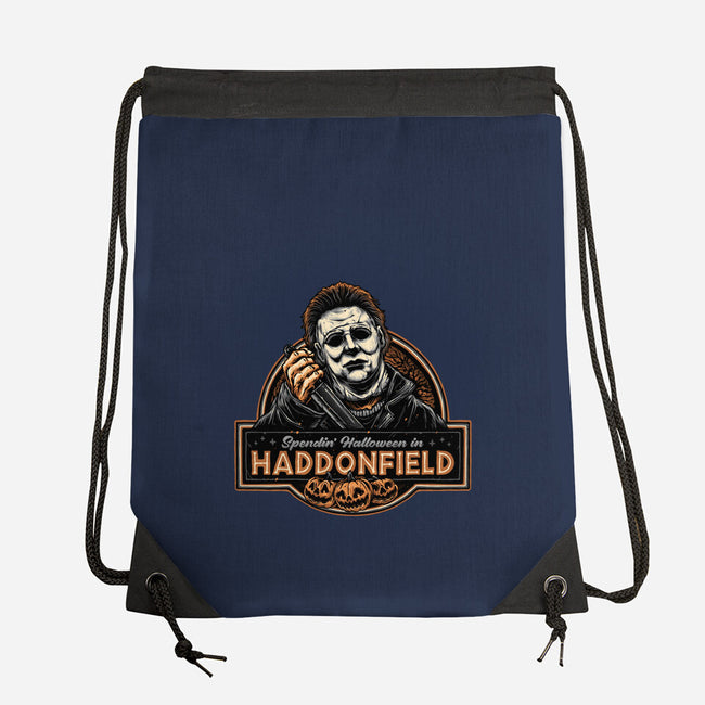 Halloween In Haddonfield-None-Drawstring-Bag-glitchygorilla
