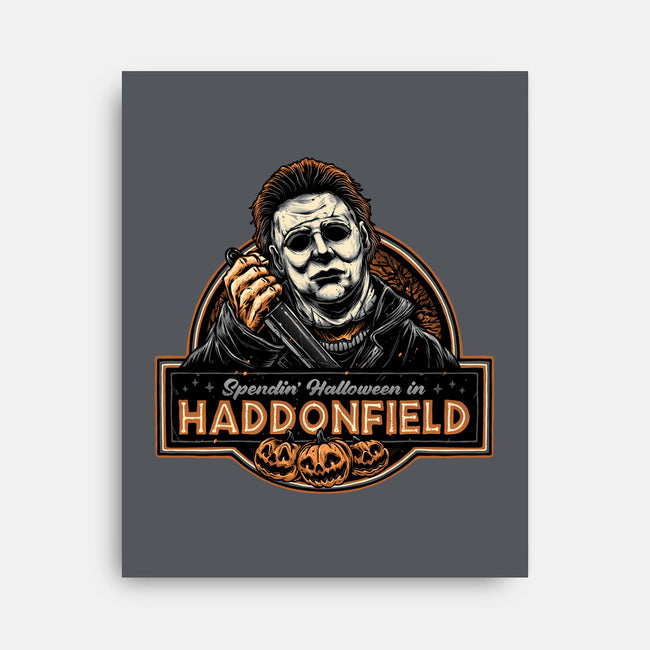 Halloween In Haddonfield-None-Stretched-Canvas-glitchygorilla
