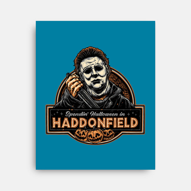 Halloween In Haddonfield-None-Stretched-Canvas-glitchygorilla