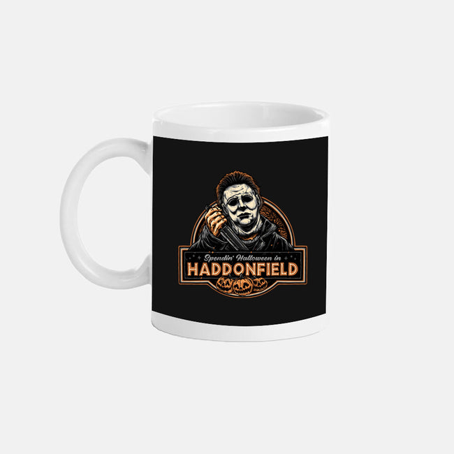 Halloween In Haddonfield-None-Mug-Drinkware-glitchygorilla