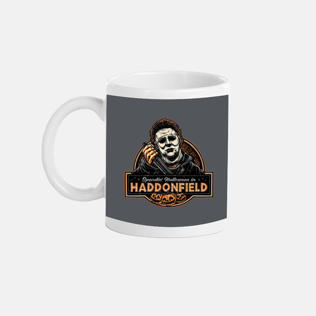 Halloween In Haddonfield-None-Mug-Drinkware-glitchygorilla