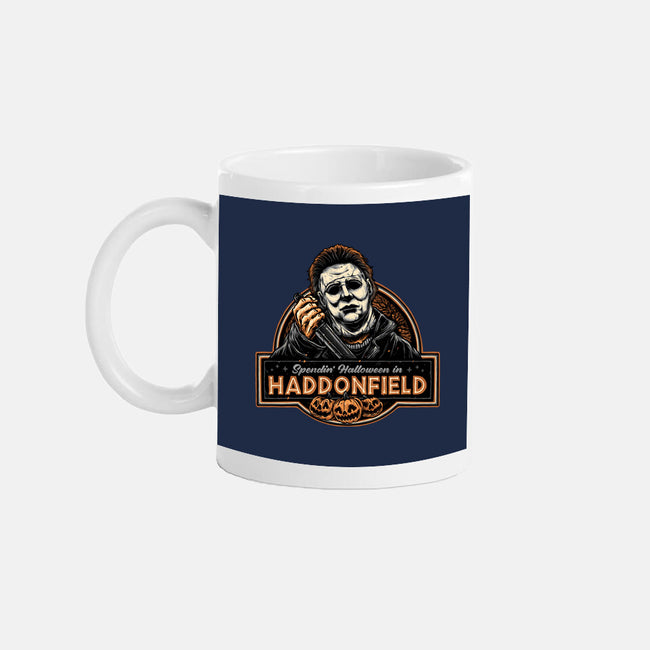 Halloween In Haddonfield-None-Mug-Drinkware-glitchygorilla