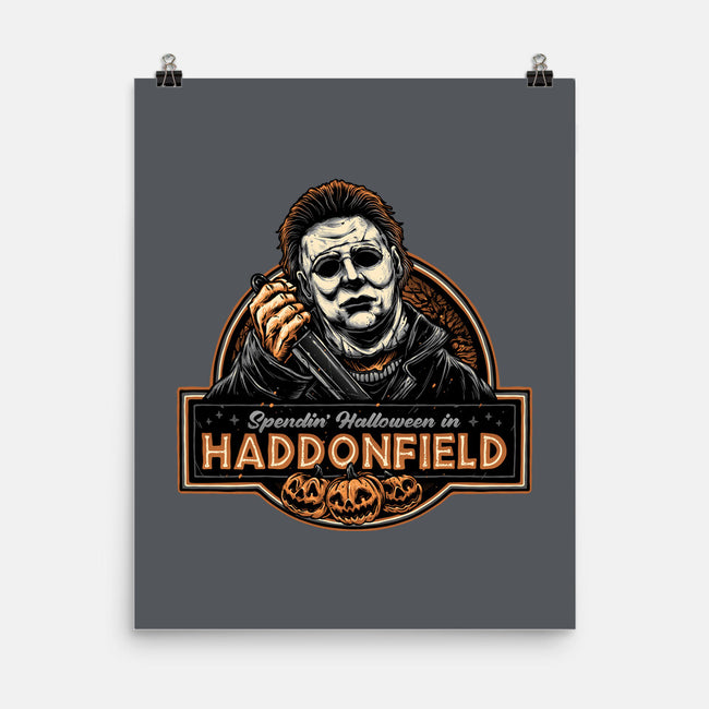 Halloween In Haddonfield-None-Matte-Poster-glitchygorilla