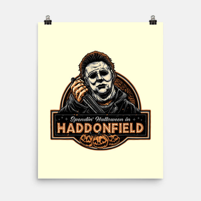 Halloween In Haddonfield-None-Matte-Poster-glitchygorilla