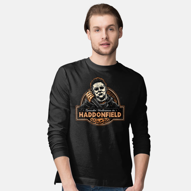 Halloween In Haddonfield-Mens-Long Sleeved-Tee-glitchygorilla