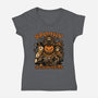 Halloween Spooky Every Season-Womens-V-Neck-Tee-Studio Mootant