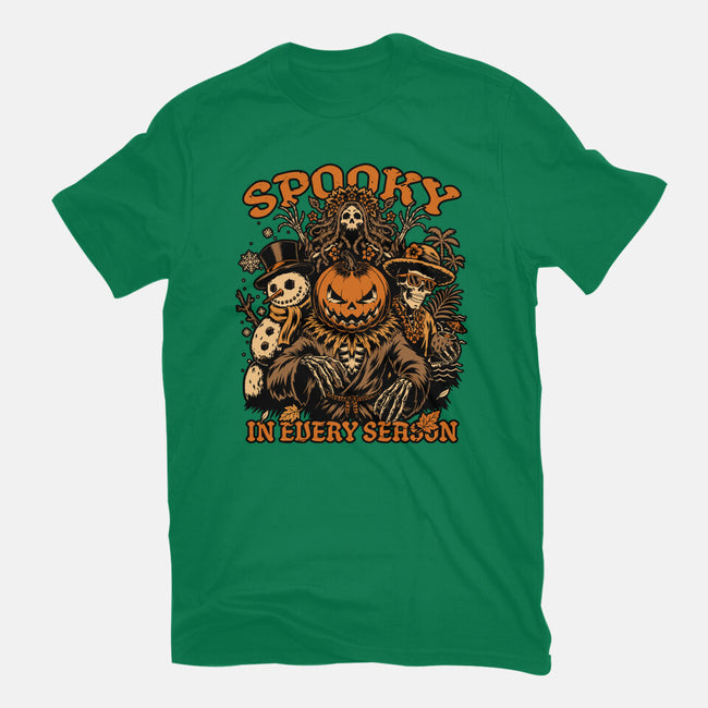 Halloween Spooky Every Season-Womens-Basic-Tee-Studio Mootant
