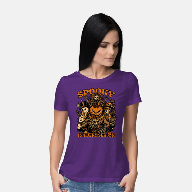 Halloween Spooky Every Season-Womens-Basic-Tee-Studio Mootant
