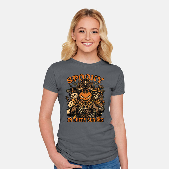 Halloween Spooky Every Season-Womens-Fitted-Tee-Studio Mootant