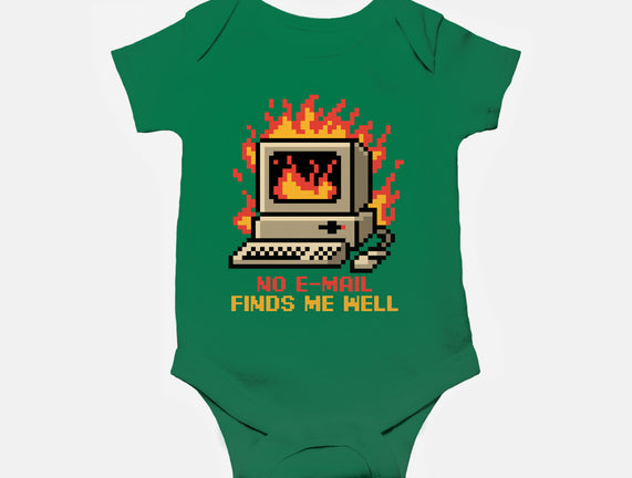 Pixel Email Fire Computer