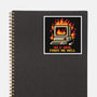 Pixel Email Fire Computer-None-Glossy-Sticker-Studio Mootant