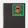 Pixel Email Fire Computer-None-Glossy-Sticker-Studio Mootant