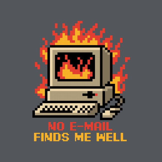 Pixel Email Fire Computer-Womens-Basic-Tee-Studio Mootant