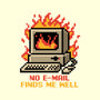 Pixel Email Fire Computer-None-Basic Tote-Bag-Studio Mootant